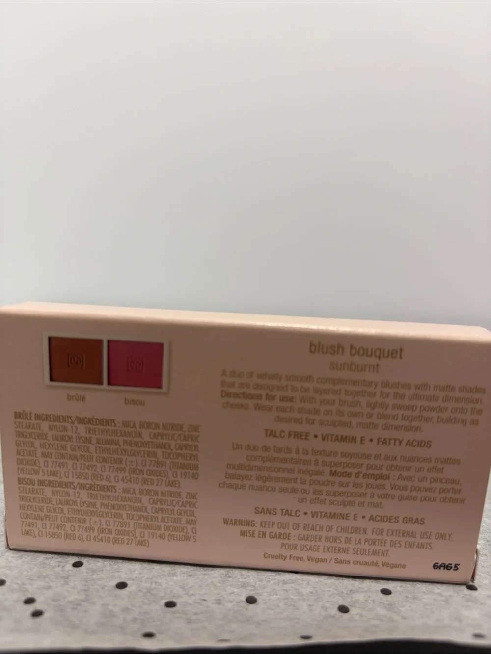 jouer Blush Bouquet Dual Palette sunburst— Brule  and bisou new